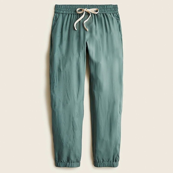 J. Crew - Eco Cupro Jogger Pant - Slate Green - Picture 3 of 11